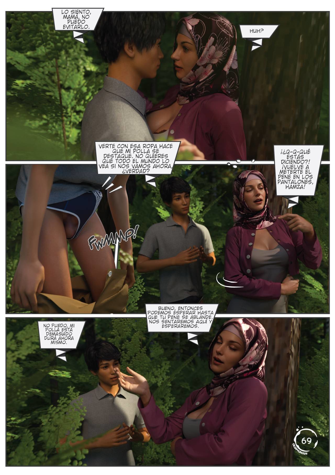 BLENDED Bonds — página 70 del cómic 3D XXX