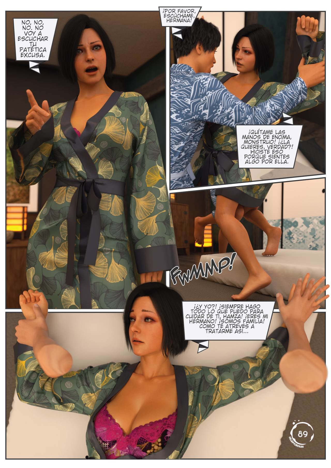 BLENDED Bonds — página 90 del cómic 3D XXX