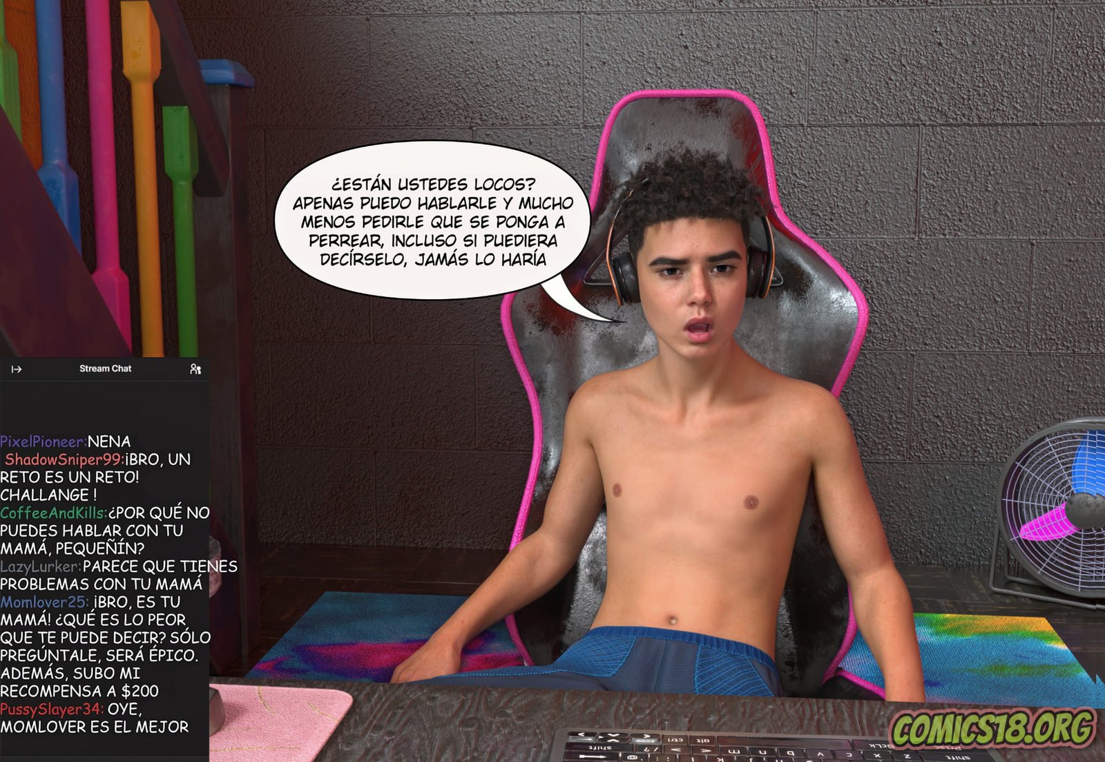 The STREAM parte 1 The STREAM parte 1 — página 14 del cómic 3D XXX