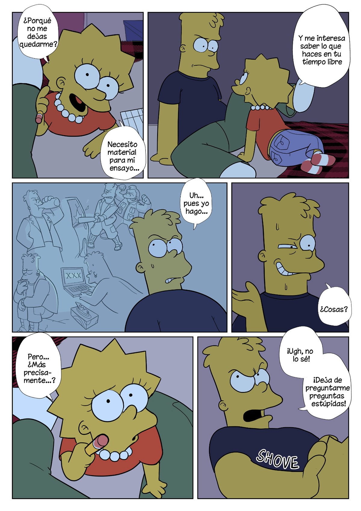 Brotherzoned: Comic XXX Los Simpsons - marge comic xxx página 8
