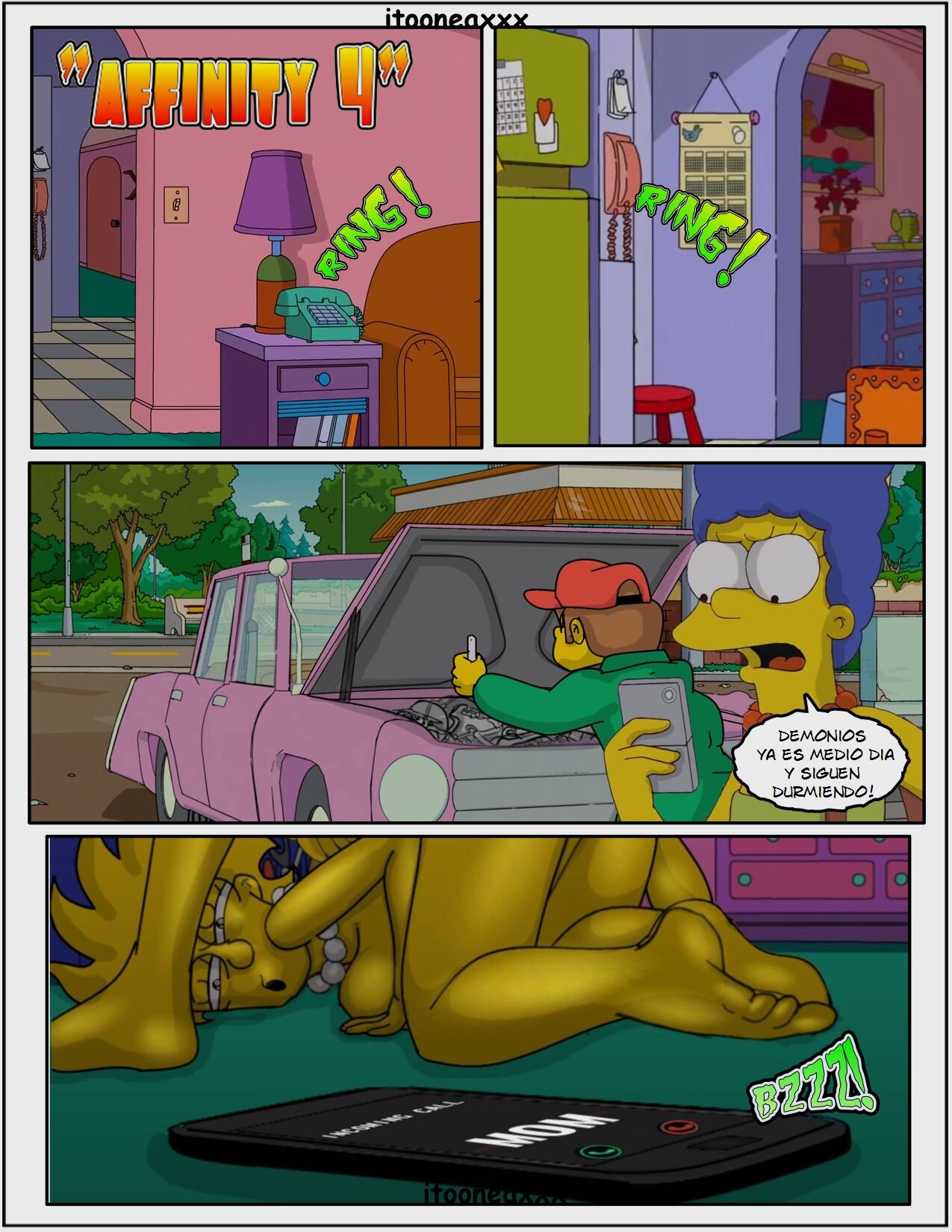 AFINIDAD parte 4 marge comic xxx - AFINIDAD parte 4: Comic XXX Los Simpsons imagen 2