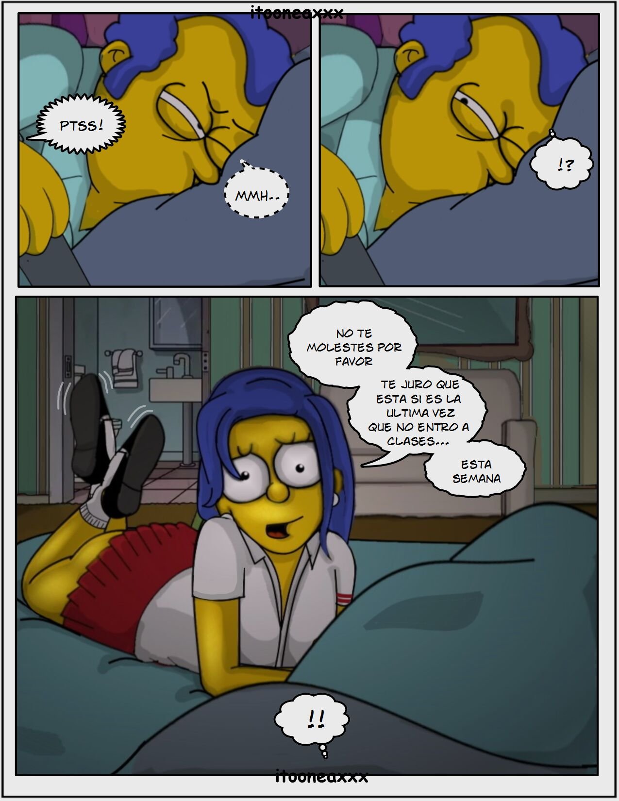 AFINIDAD parte 4 AFINIDAD parte 4: Comic XXX Los Simpsons - marge comic xxx página 4