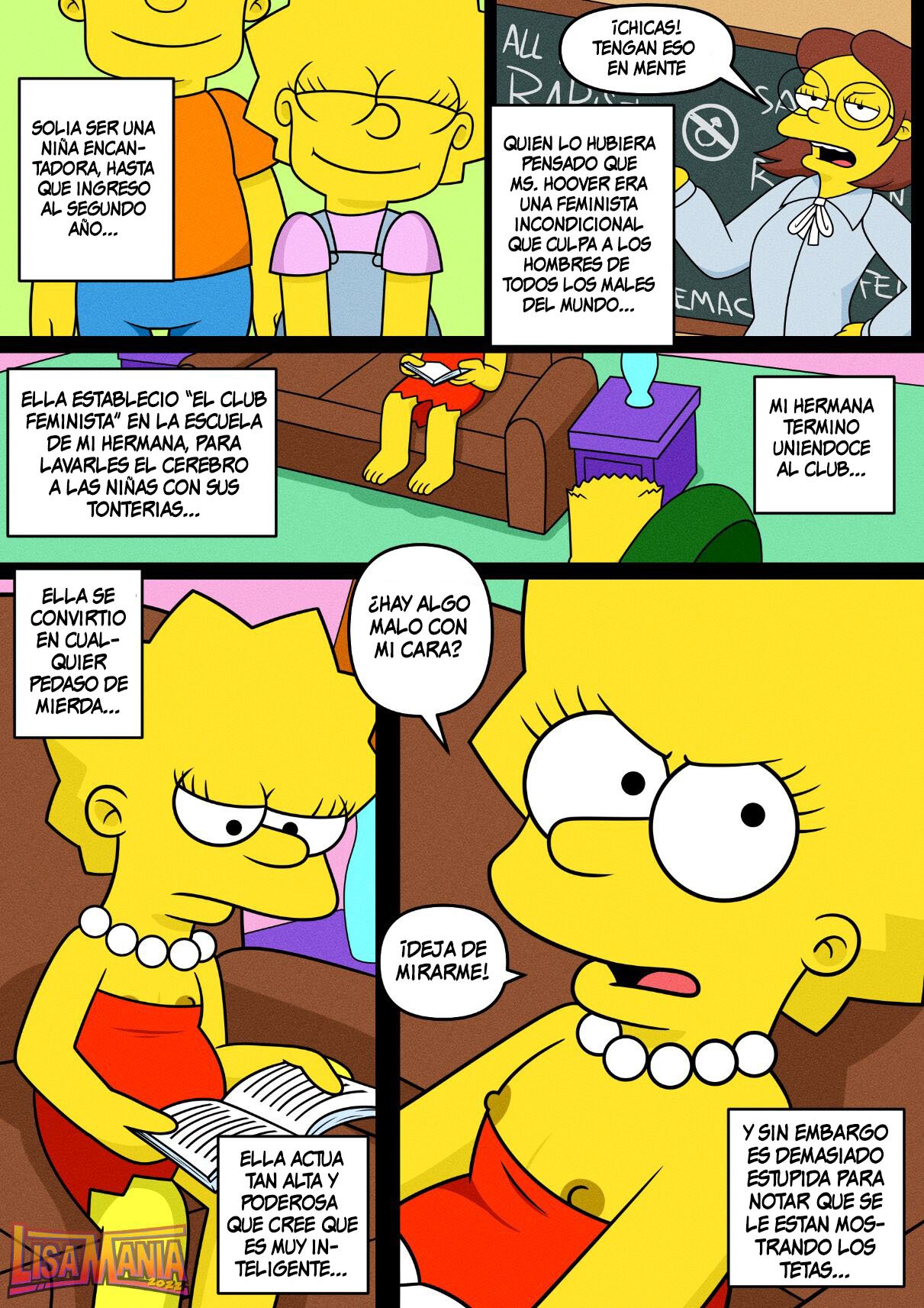 Comic XXX Los Simpsons: No necesito el feminismo porque amo el PENE de mi hermano mayor - xxx