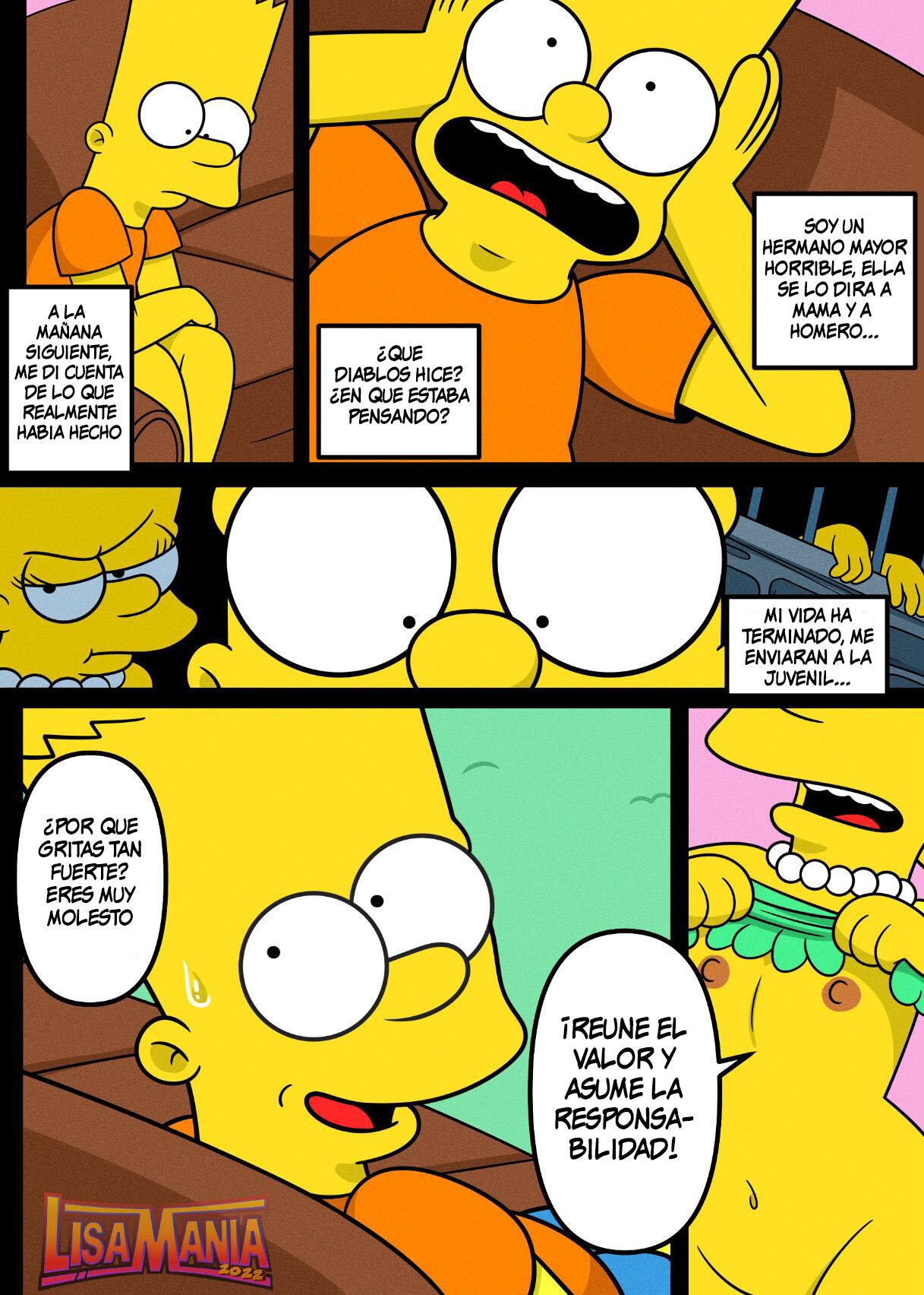 Comic XXX Los Simpsons: No necesito el feminismo porque amo el PENE de mi hermano mayor Los Simpsons