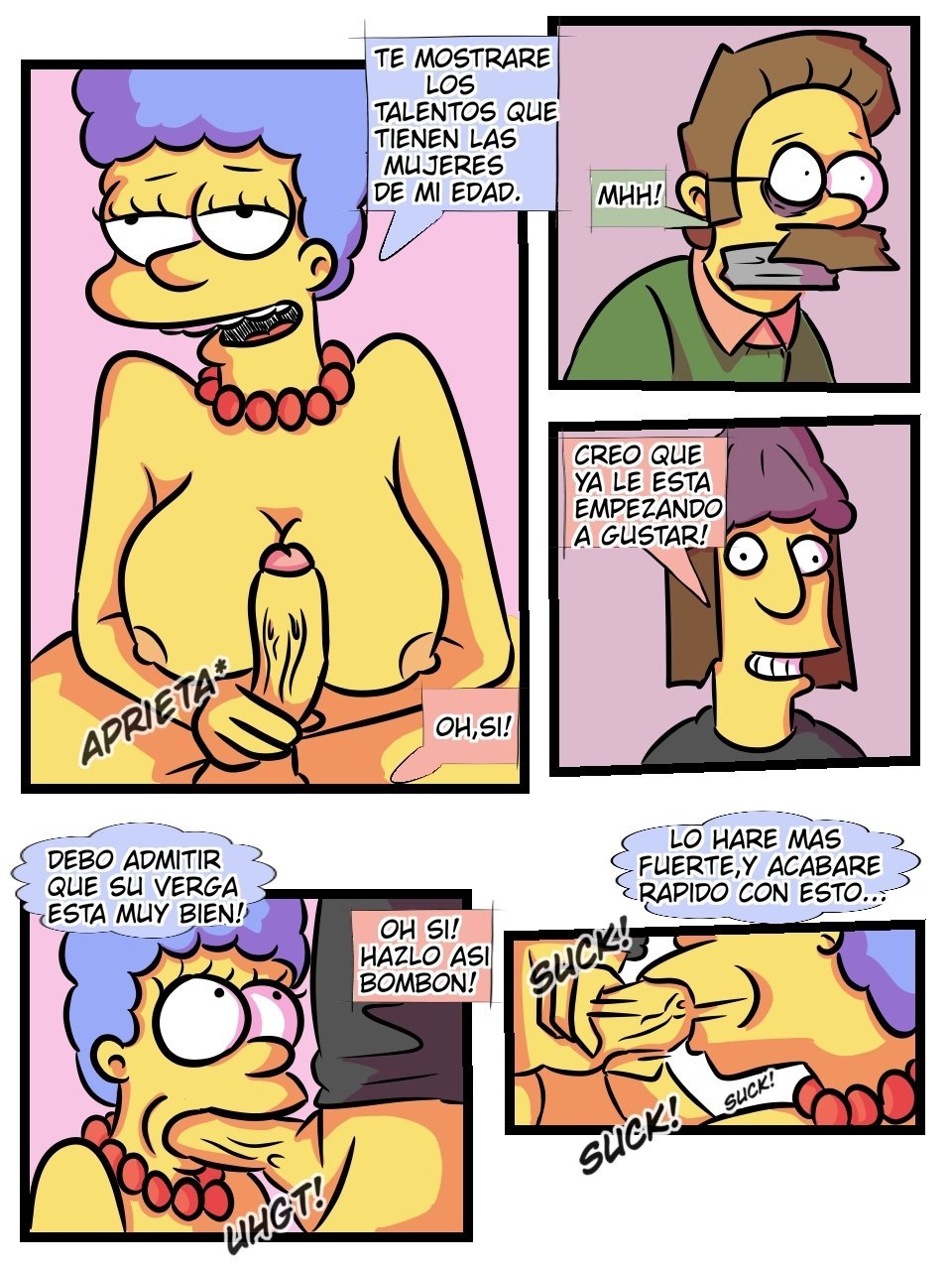 CARNE de MARGE parte 2 CARNE de MARGE parte 2 - Comic XXX Los Simpsons - marge comic xxx página 8