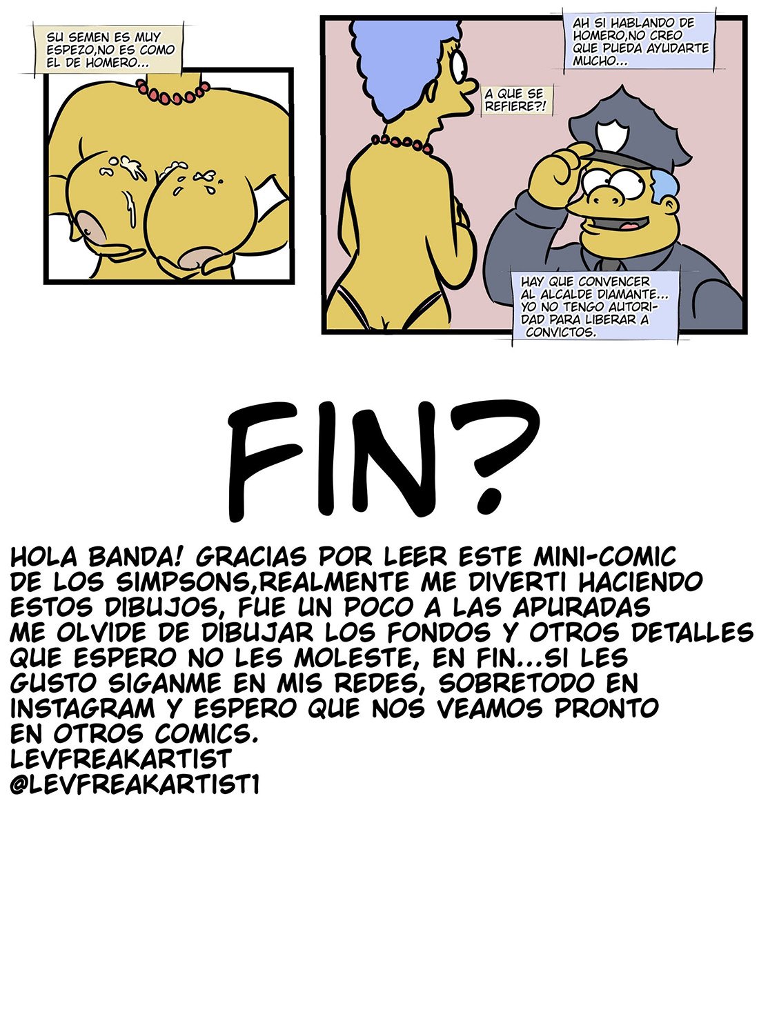 CARNE de MARGE parte 1 CARNE de MARGE parte 1: Comic XXX Los Simpsons - marge comic xxx página 8