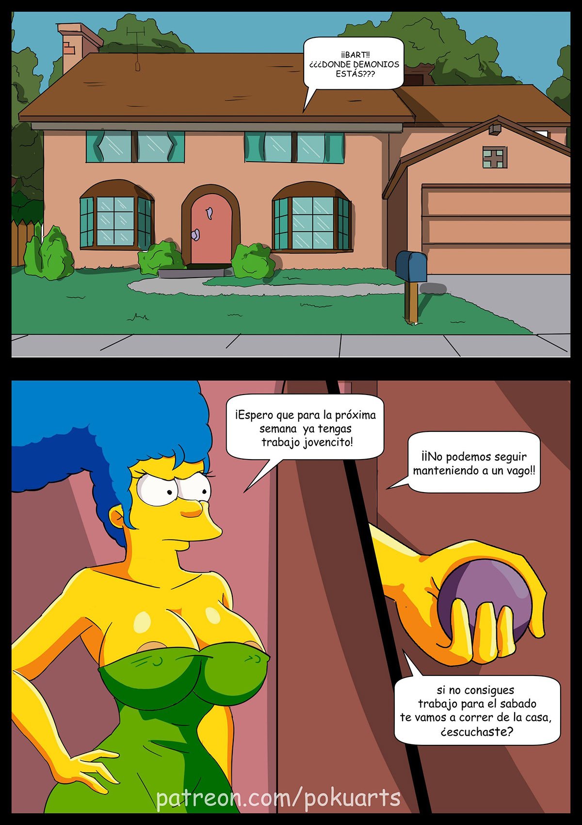 xxx comic los simpson - Mi HIJO la tiene GRANDE - Comic XXX Los Simpsons imagen 2