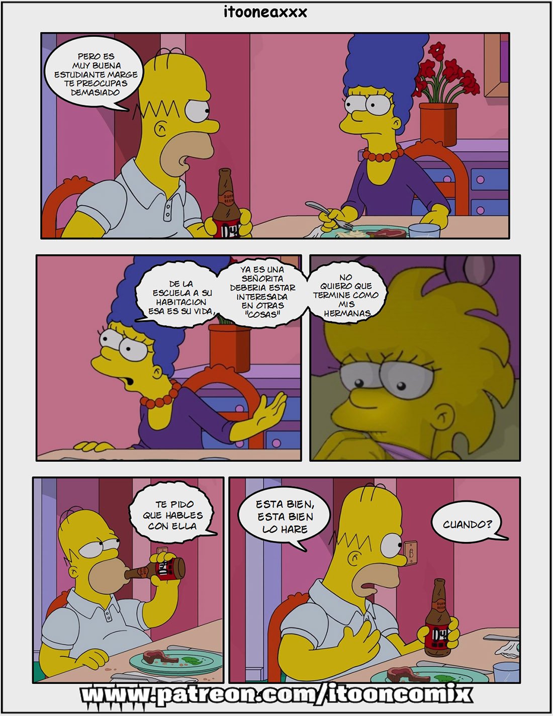 AFINIDAD parte 1 Los Simpsons en Los Simpsons comic XXX - imagen 3 de 30