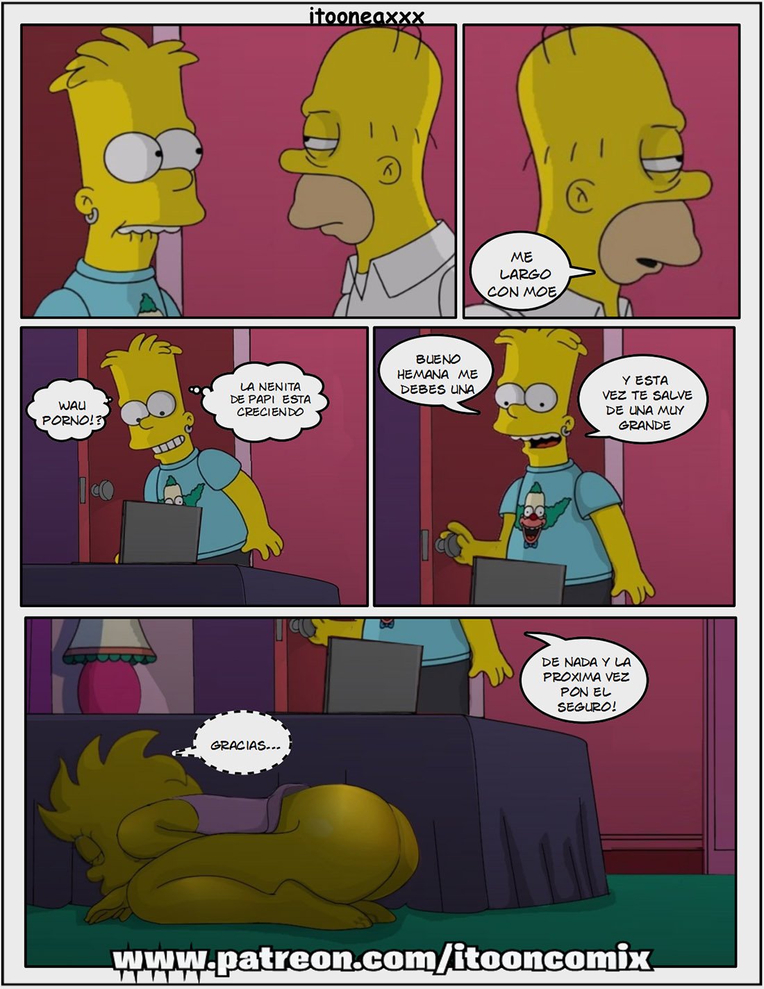 AFINIDAD parte 1 AFINIDAD parte 1: Comic XXX Los Simpsons - xxx comic los simpson página 8