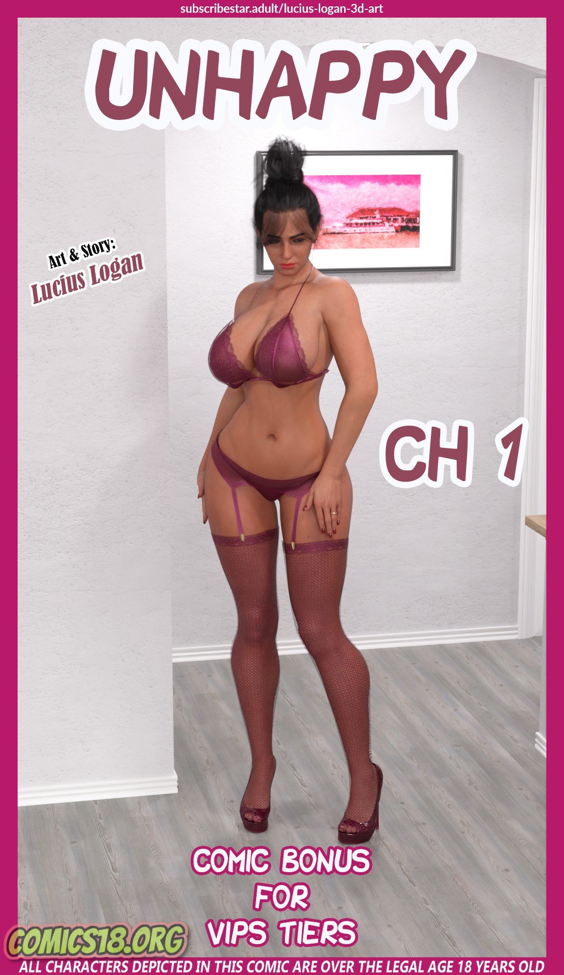 UNHAPPY de Lucius Logan en Comic 3D XXX — página 1 de 20
