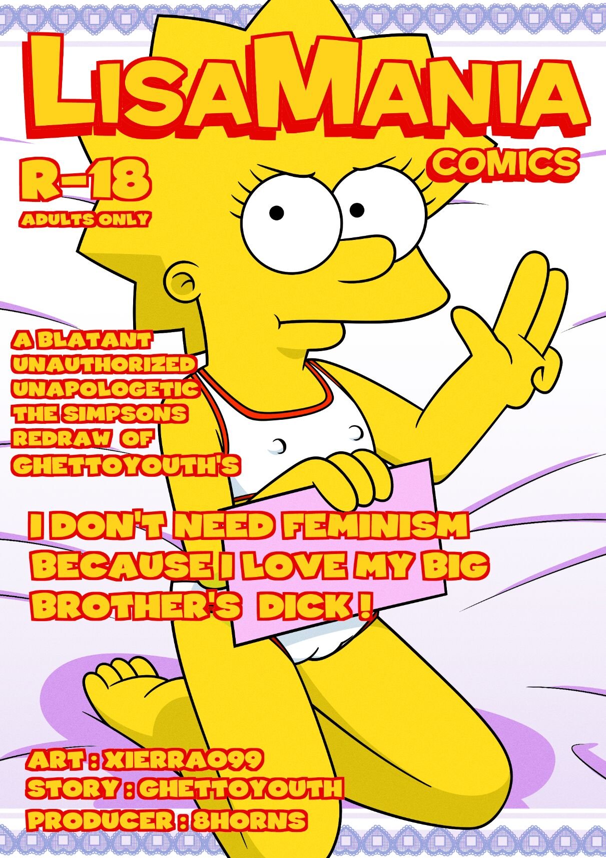 Comic XXX Los Simpsons: No necesito el feminismo porque amo el PENE de mi hermano mayor Los Simpsons