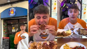 Influencer español queda asombrado al probar la comida hondureña