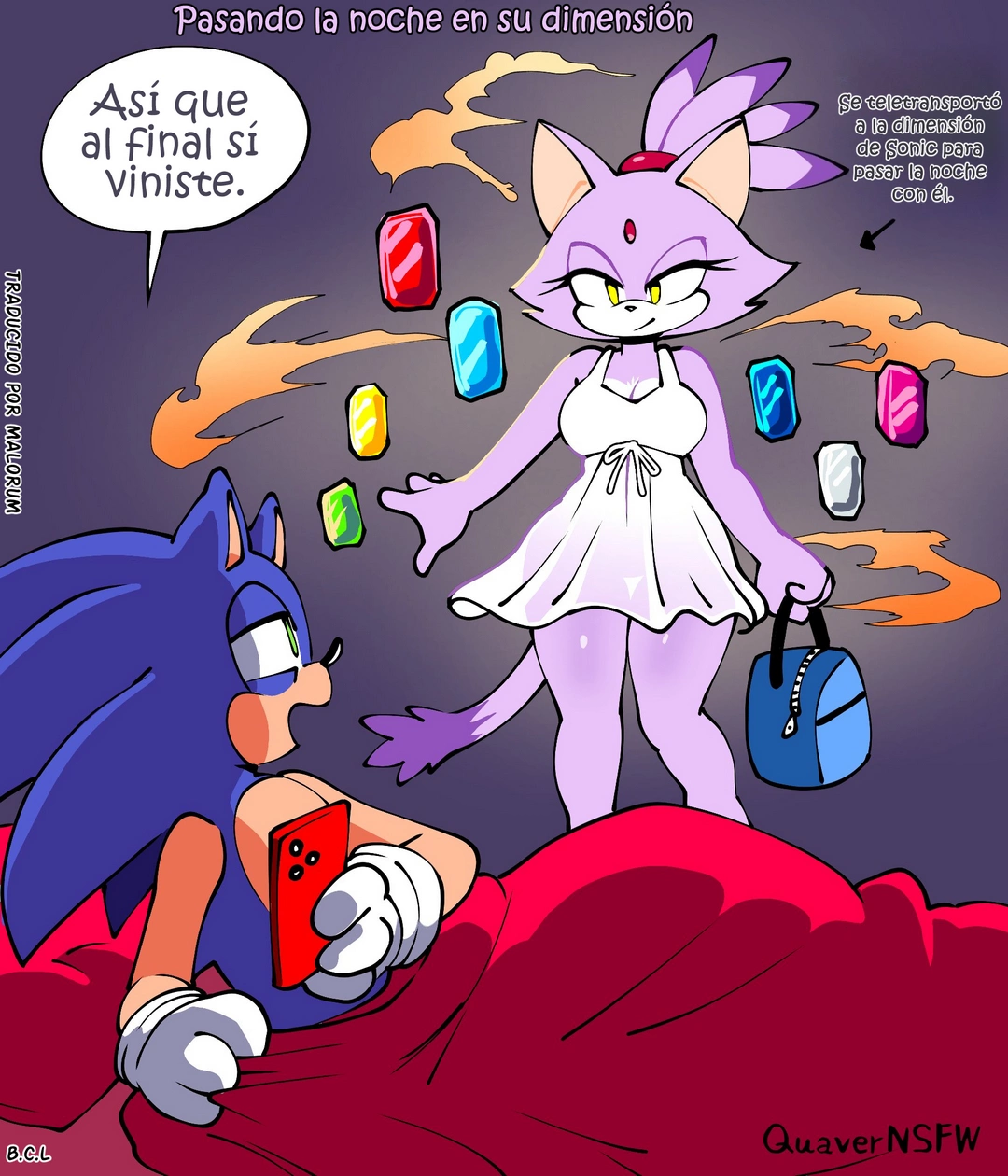 Pasando la Noche en su Dimensión – QuaverNSFW: Furry Comic XXX - furry comic xxx - imagen 1