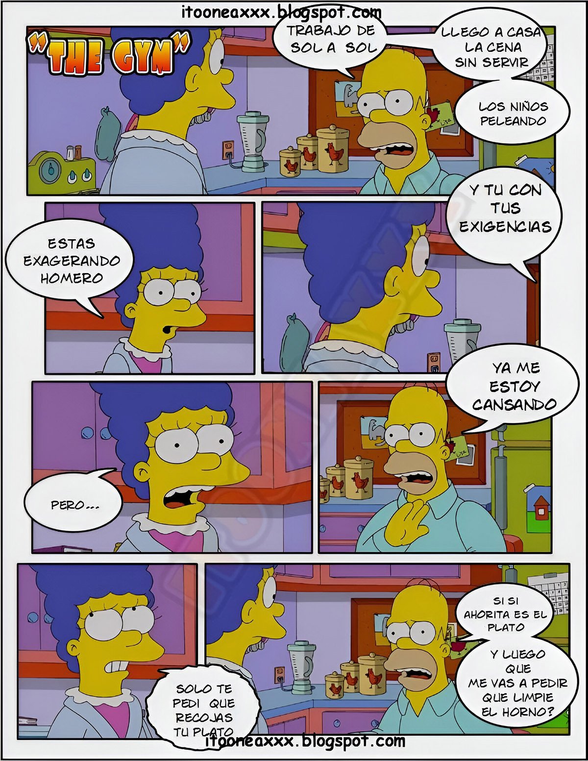 The GYM: Comic XXX Los Simpsons Los Simpsons - Comic XXX Los Simpsons imagen 1