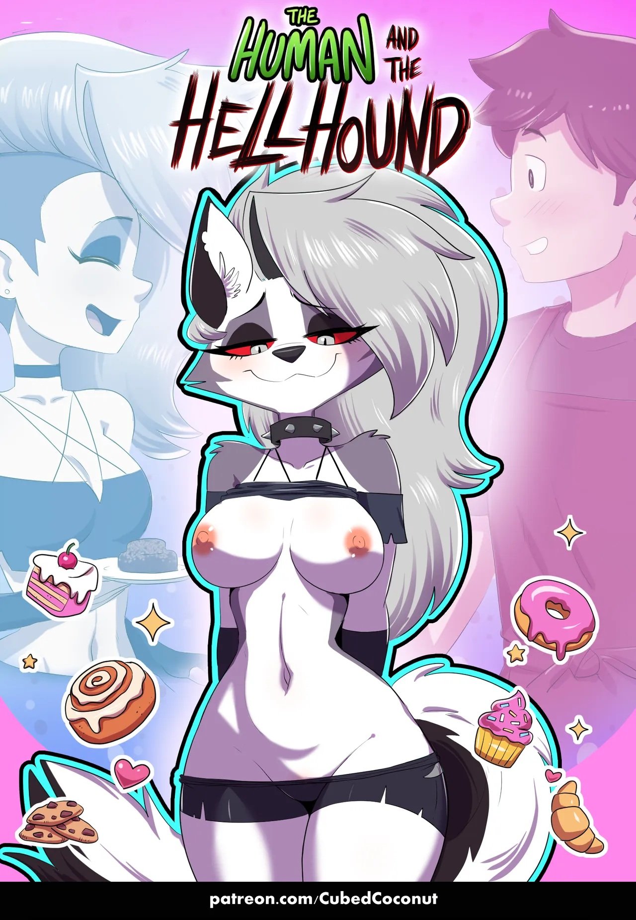 The Human and the Hellhound – Cubed Coconut: Furry Comic XXX - furry comic xxx - imagen 1